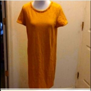 Boden t-shirt style Womens dress applique collar Gorpcore Granola Girl